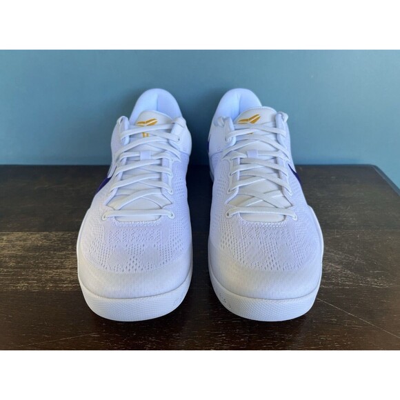 Kobe 8 Protro "Lakers Home" White/Purple Men's Size 13 HF9550-100 - Picture 6 of 11